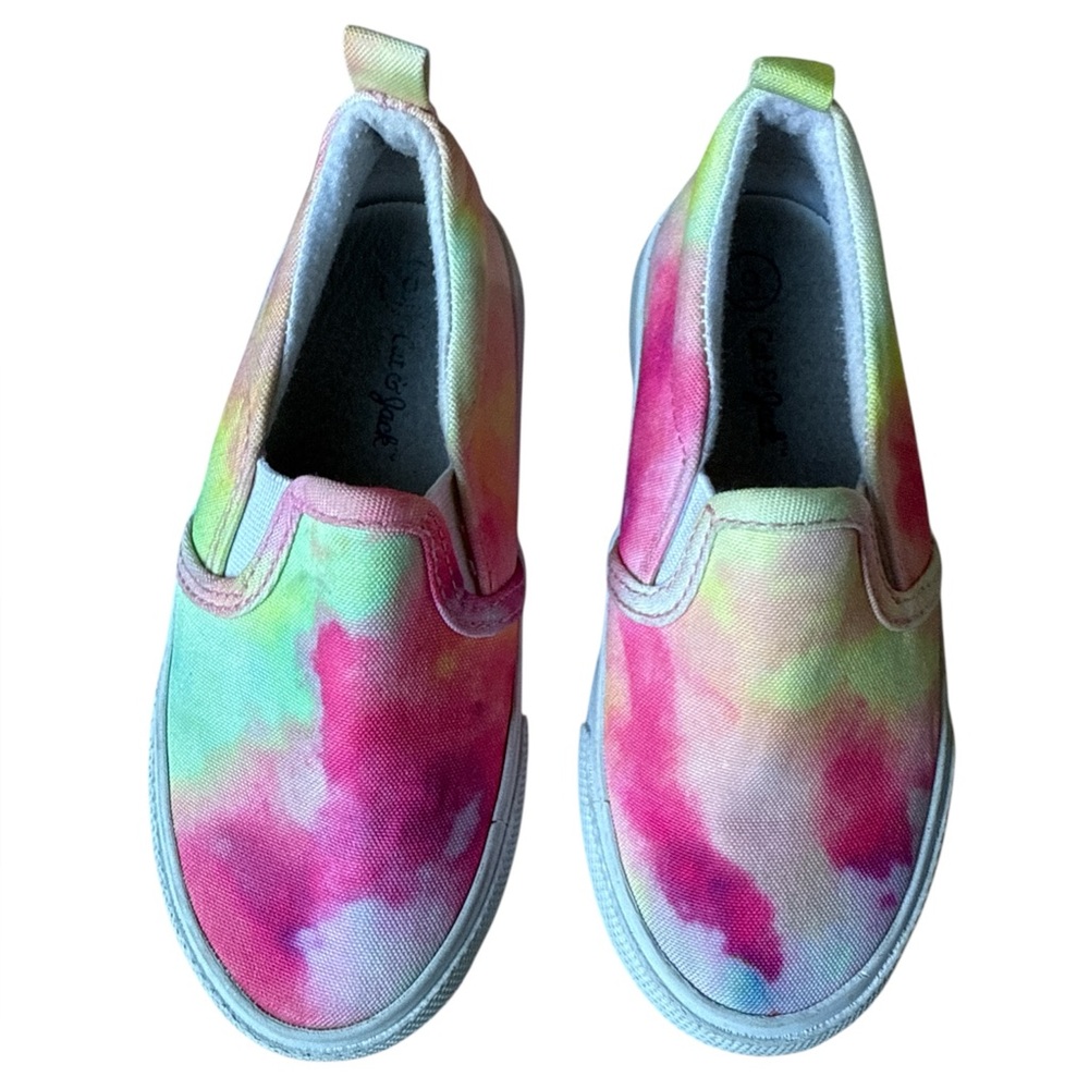 Cat & Jack Multicolor Tie-Dye Kids Slip-on Sneakers